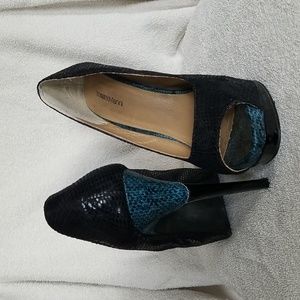 RobertoVianni, Size 9, Black and Teal